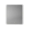 Зеркало Art&Max Genova 60 AM-Gen-600-800-DS-F-White с подсветкой цвет Белый с сенсорным выключателем