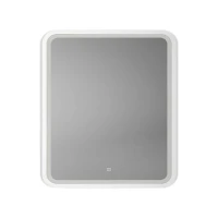 Зеркало Art&Max Genova 60 AM-Gen-600-800-DS-F-White с подсветкой цвет Белый с сенсорным выключателем