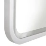 Зеркало Art&Max Genova 60 AM-Gen-600-800-DS-F-White с подсветкой цвет Белый с сенсорным выключателем
