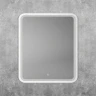 Зеркало Art&Max Genova 60 AM-Gen-600-800-DS-F-White с подсветкой цвет Белый с сенсорным выключателем