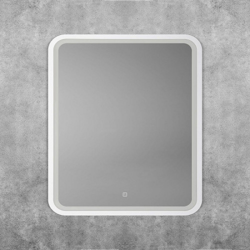Зеркало Art&amp;Max Genova 60 AM-Gen-600-800-DS-F-White с подсветкой цвет Белый с сенсорным выключателем