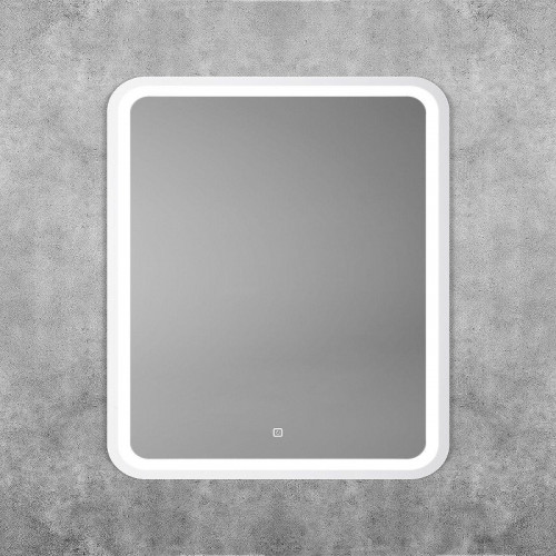 Зеркало Art&amp;Max Genova 60 AM-Gen-600-800-DS-F-White с подсветкой цвет Белый с сенсорным выключателем