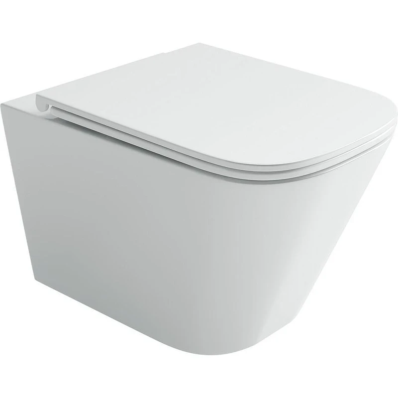 Унитаз с инсталляцией Ceramicanova Union CN4009T + Berges Atom 410 040332 с сиденьем Микролифт и Черной матовой клавишей смыва