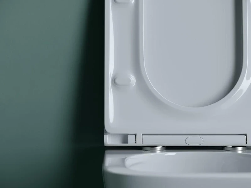 Унитаз с инсталляцией Ceramicanova Union CN4009T + Berges Atom 410 040332 с сиденьем Микролифт и Черной матовой клавишей смыва